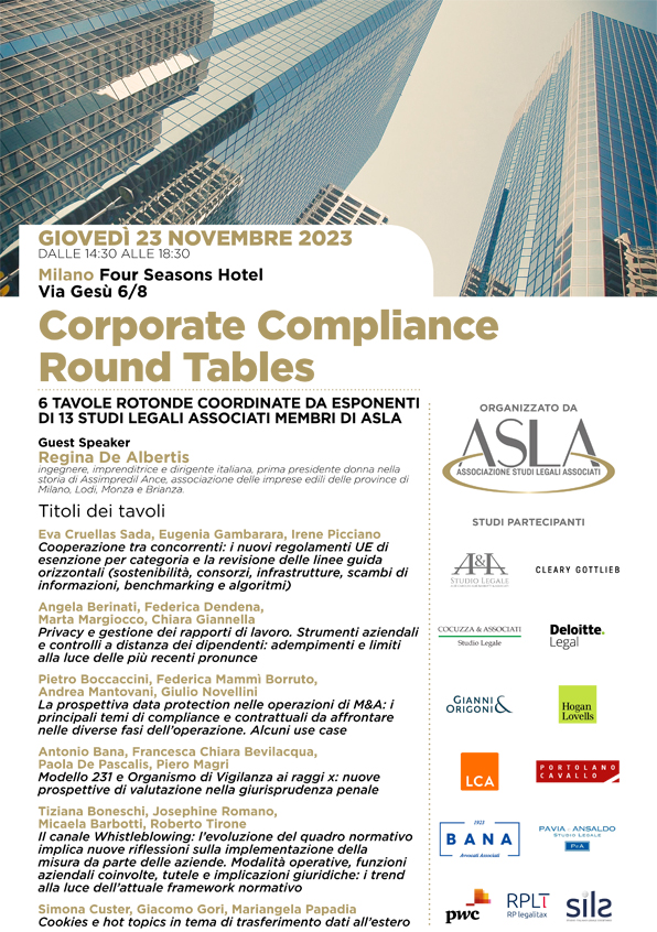 Corporate Compliance Round Tables